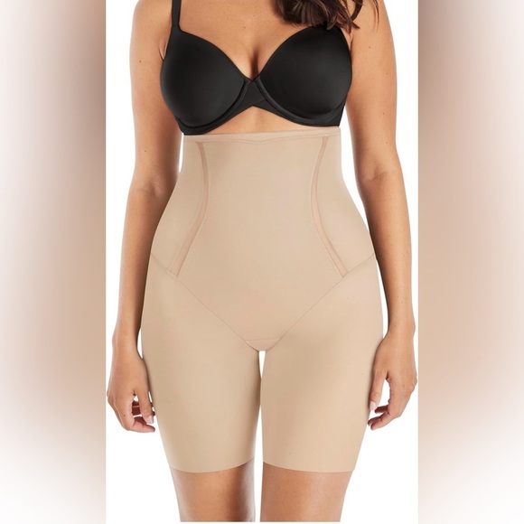 Maidenform Other - NWT Maidenform High Waist Thigh Slimmer Cool‎ Comfort Anti-Static Shapewear Firm